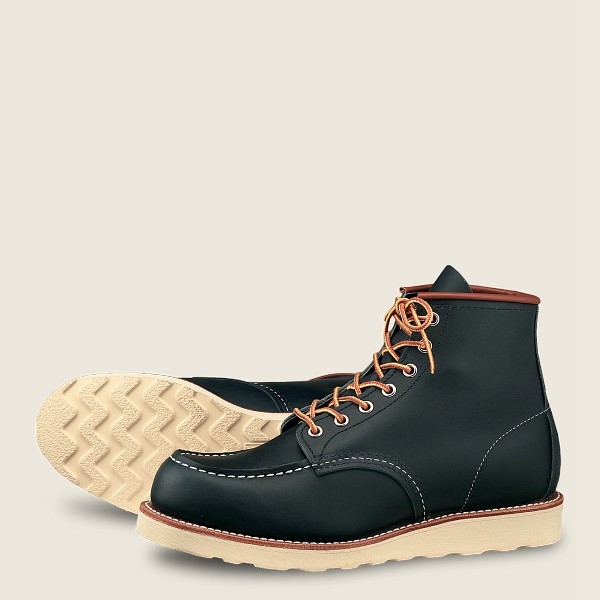 Botas Red Wing Heritage Hombre Azul Marino - Classic Moc - 6-Inch Portage Cuero - 982-MSWGJU